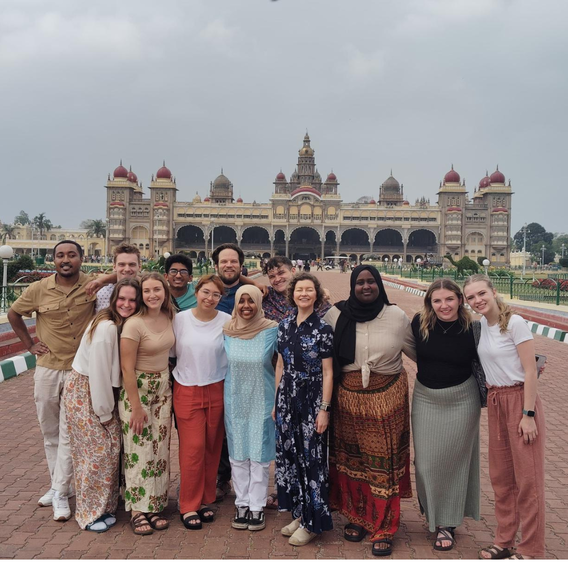 AHS 3001 students in India